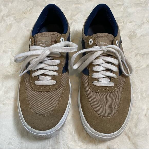 Vans Gilbert Crockett Twill Pro 2 Men’s Size 7 Portabella Dress Blues Color - Picture 1 of 11